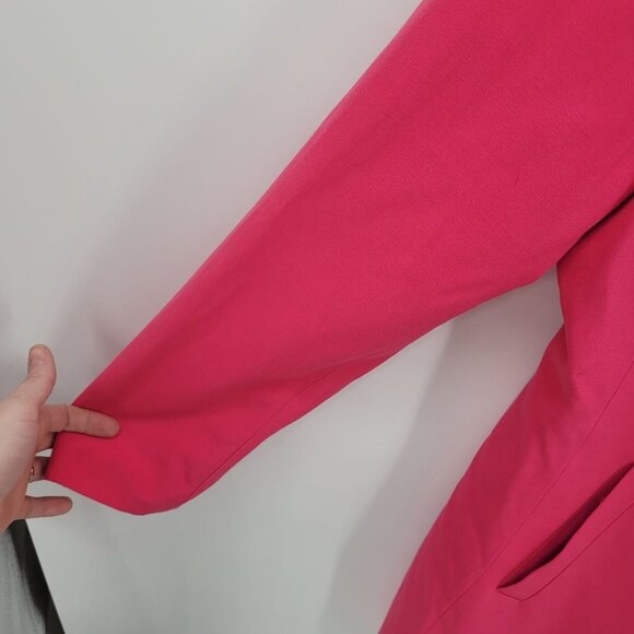 JPR separates womens 10 pink retro long line button coat blazer car coat VTG - Picture 3 of 10